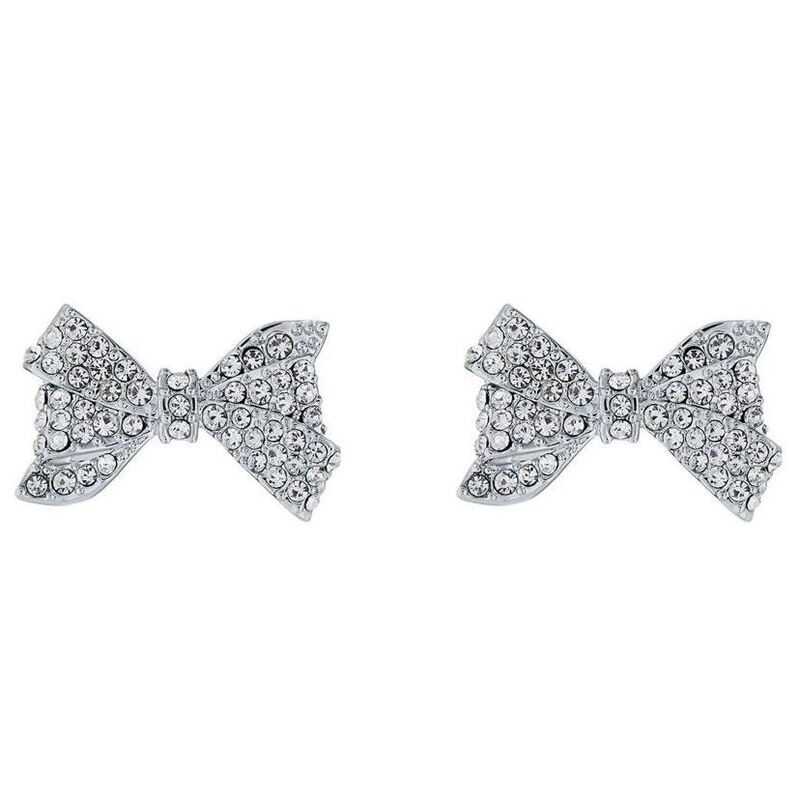 Ted Baker Barseta Crystal Bow Stud Earrings image number 0